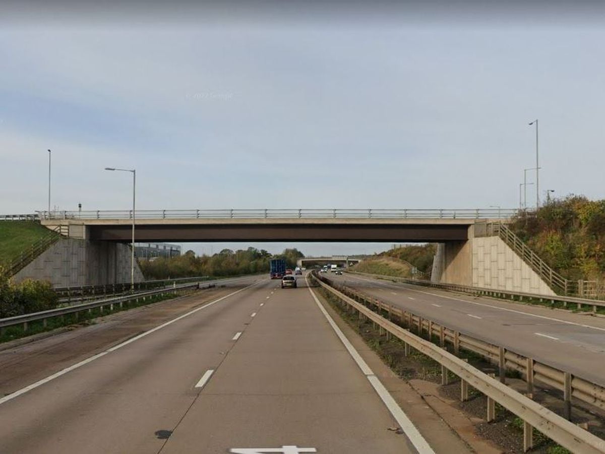 The BMW driver was caught driving at 113mph on the M54. Photo: Google.