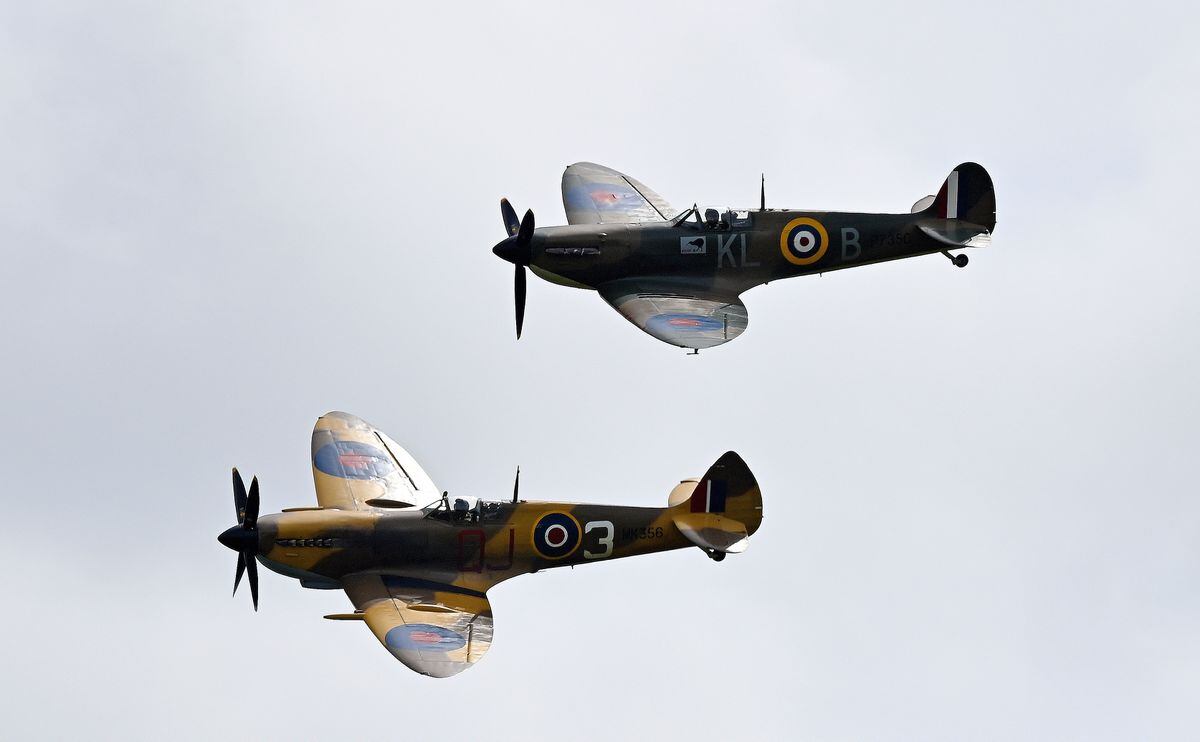 Two iconic spitfires