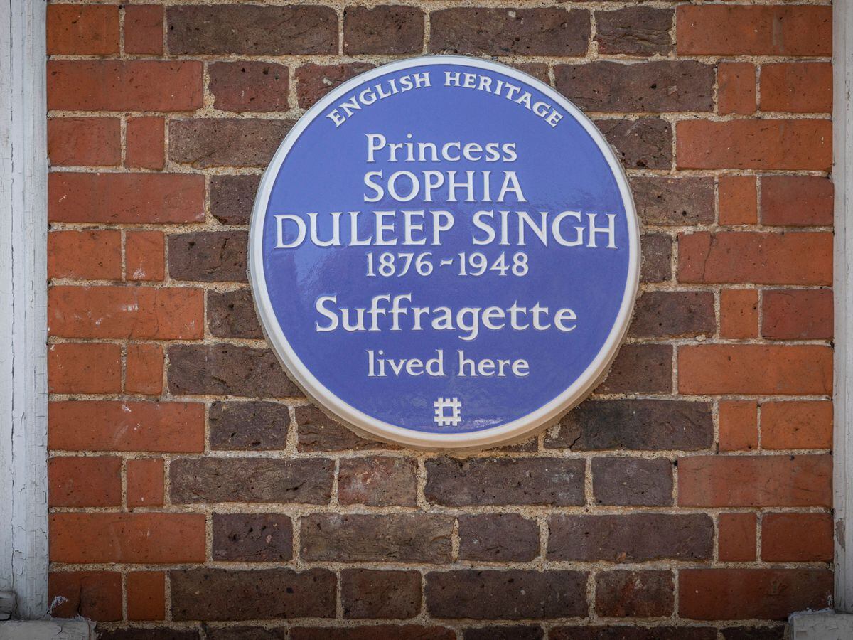 Princess Sophia Duleep Singh blue plaque