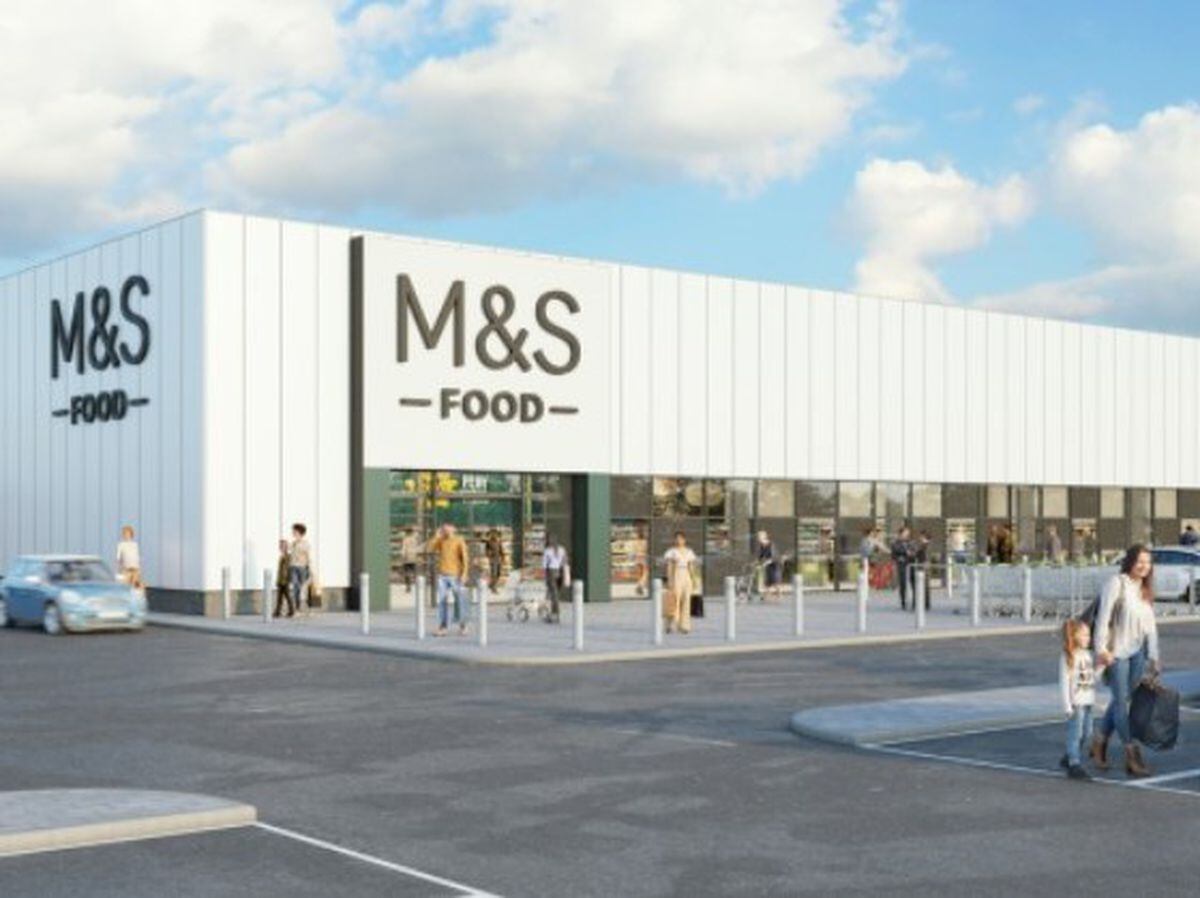 An artist's impression of the proposed new M&S