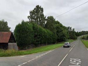 The A458 at Beggar Hill Brook, near Much Wenlock. Photo: Google.