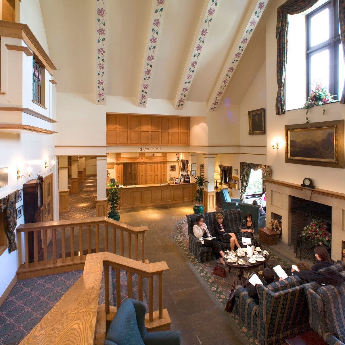 Lancaster House Hotel's warming reception area 
