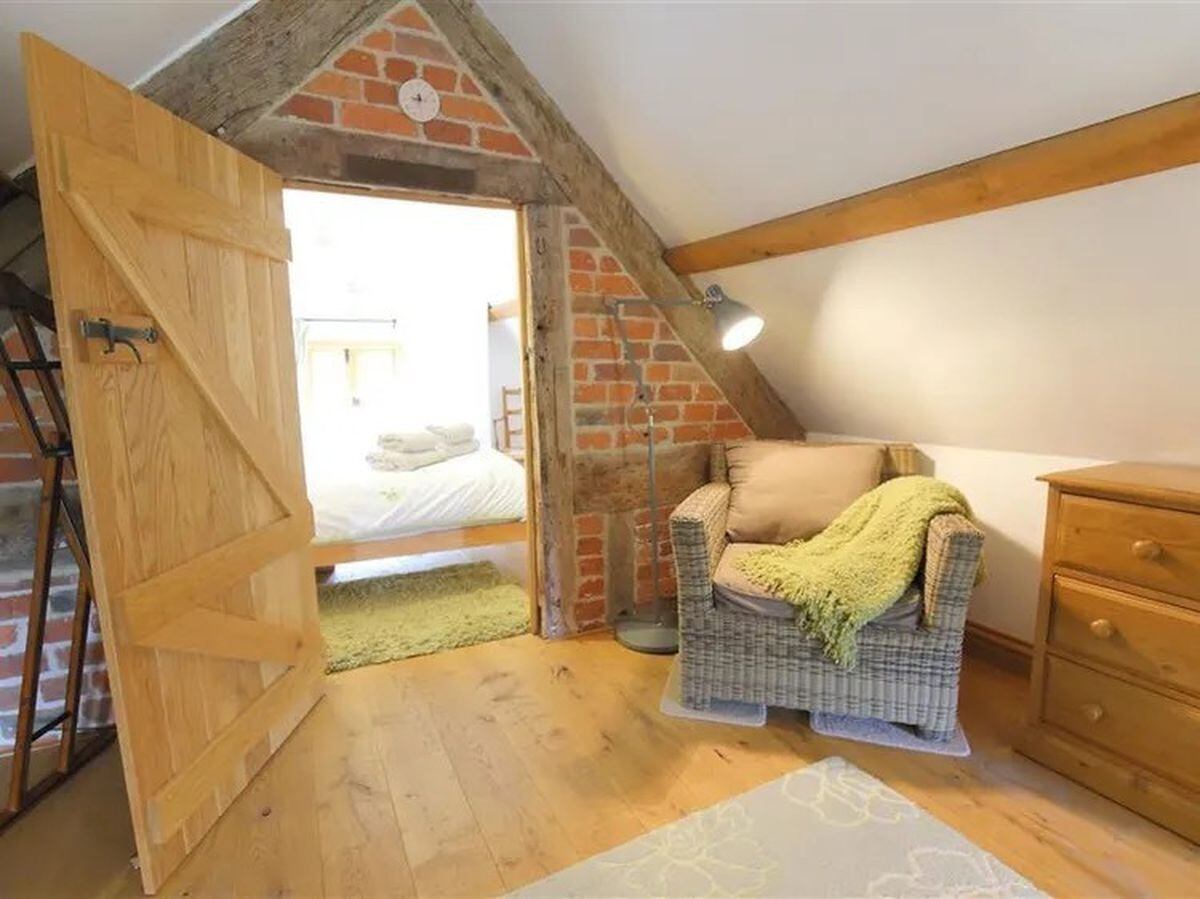The Shooting Folly: looking into the bedroom. Photo: Sykes Holiday Cottages.