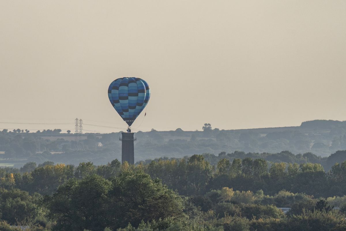 Hot air balloons above Telford during #lookup, the replacement for Telford Balloon Fiesta. Photo: Ian Knight