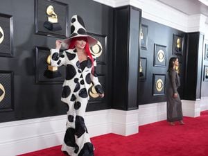 Shania Twain arrives at the 65th annual Grammy Awards on Sunday, Feb. 5, 2023, in Los Angeles