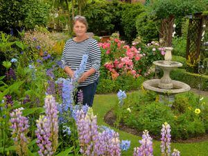 Carolyn Wood will be opening her garden in Steventon New Road, Ludlow today to raise charity cash