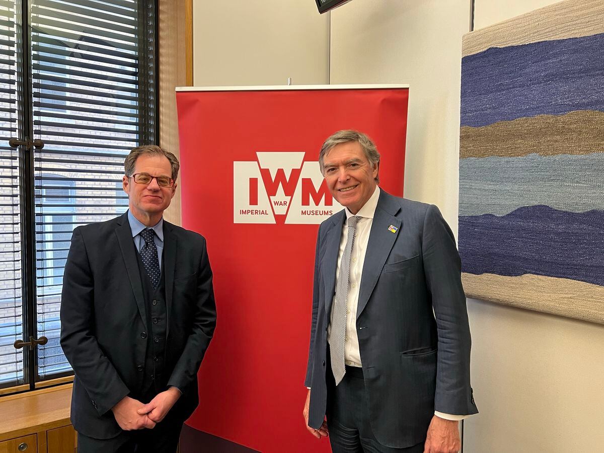 Philip Dunne MP with Andy Higgins, Director of Development at Imperial War Museums