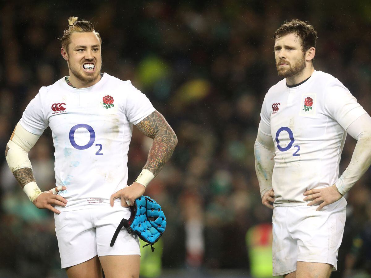 England pair Jack Nowell (left) and Elliot Daly