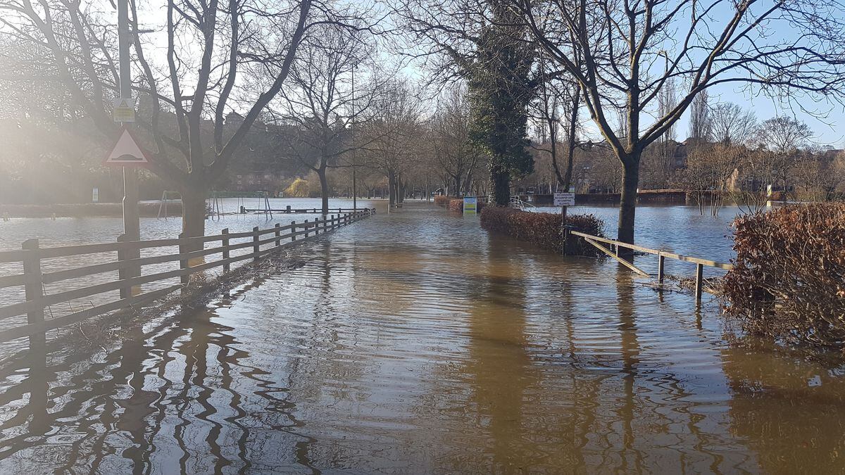 Flooding in Bridgnorth. Photo: Kerry Roberts (keggy7)