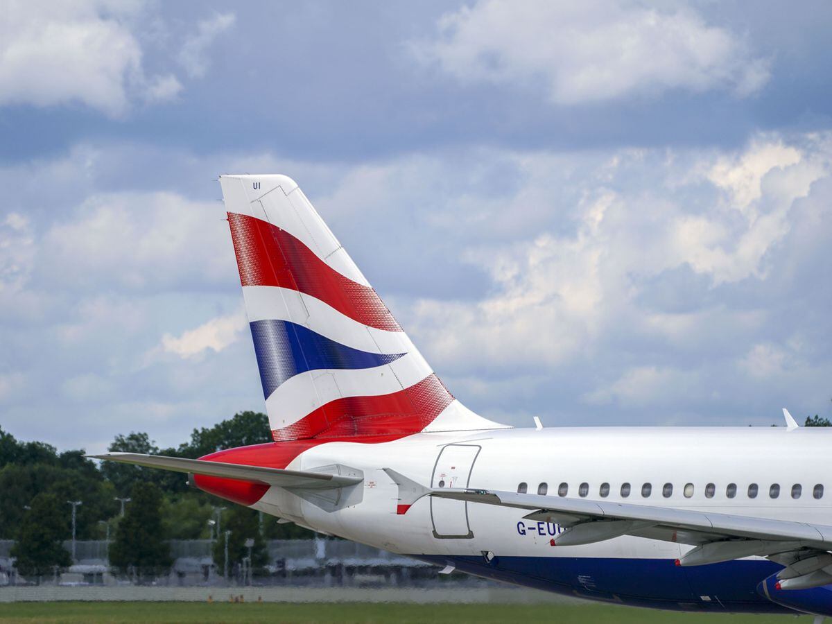 A British Airways plane at Heathrow Airport