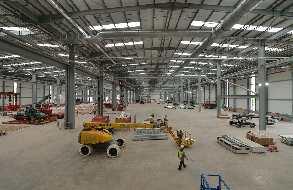 Under construction: Magna's new factory in Telford