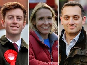 North Shropshire election candidates: Labour's Ben Wood, Liberal Democrat Helen Morgan and Conservative Neil Shastri-Hurst