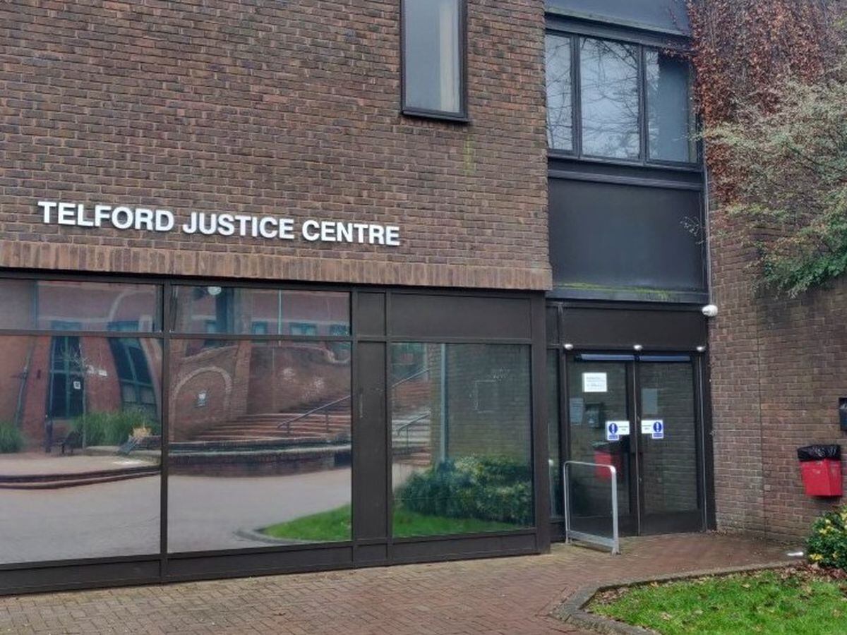 Magistrates sit at Telford Justice Centre in Shropshire.