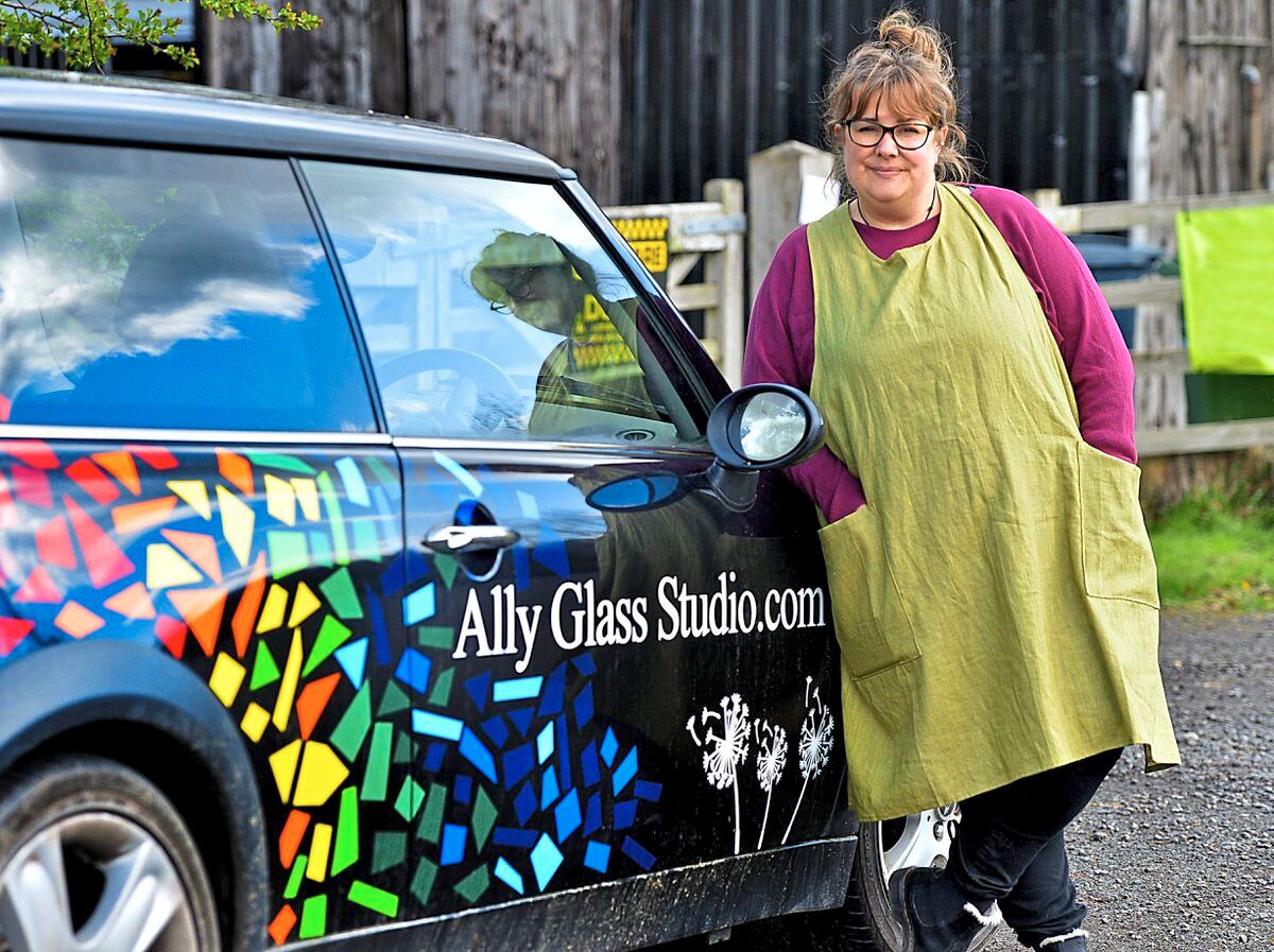 Glass artist Ally Browning