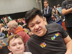 James with champion cuber Max Park