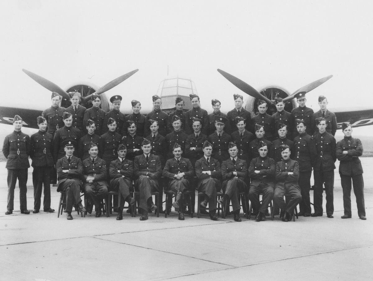 A Flight, 62 Squadron, RAF Cranfield 1938. Scarf is on the front row, third from the right