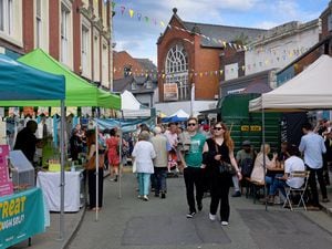 Last year's Oswestry Food Festival in the centre of Oswestry..
