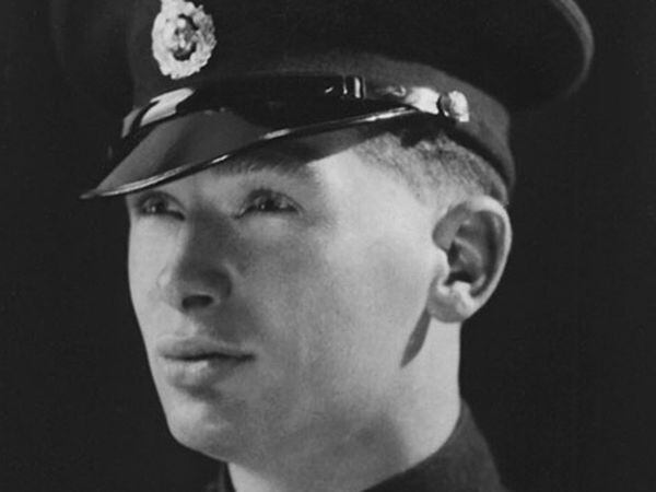 Royal Marine Roy in uniform.