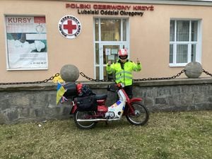 Stiuart Bratt on the Polish/Ukrainian border 