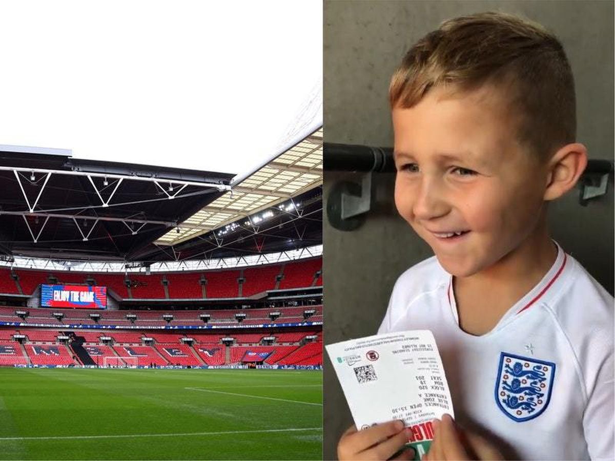 Oscar Smirthwaite experiences Wembley for the first time