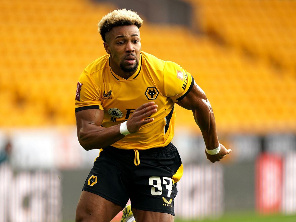 Wolves winger Adama Traore in action.