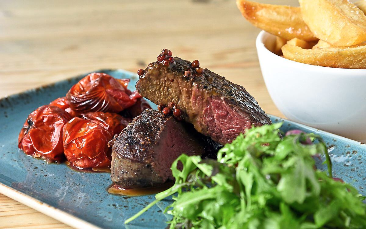 Meaty main – the steak and chipsPictures by Russell Davies