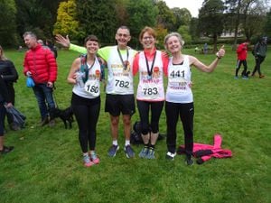 The Mayfair team pose triumphant, left to right: Holly Beaumont, Derek O’Connor, Susanne O’Connor and Joanna Clark Vivian