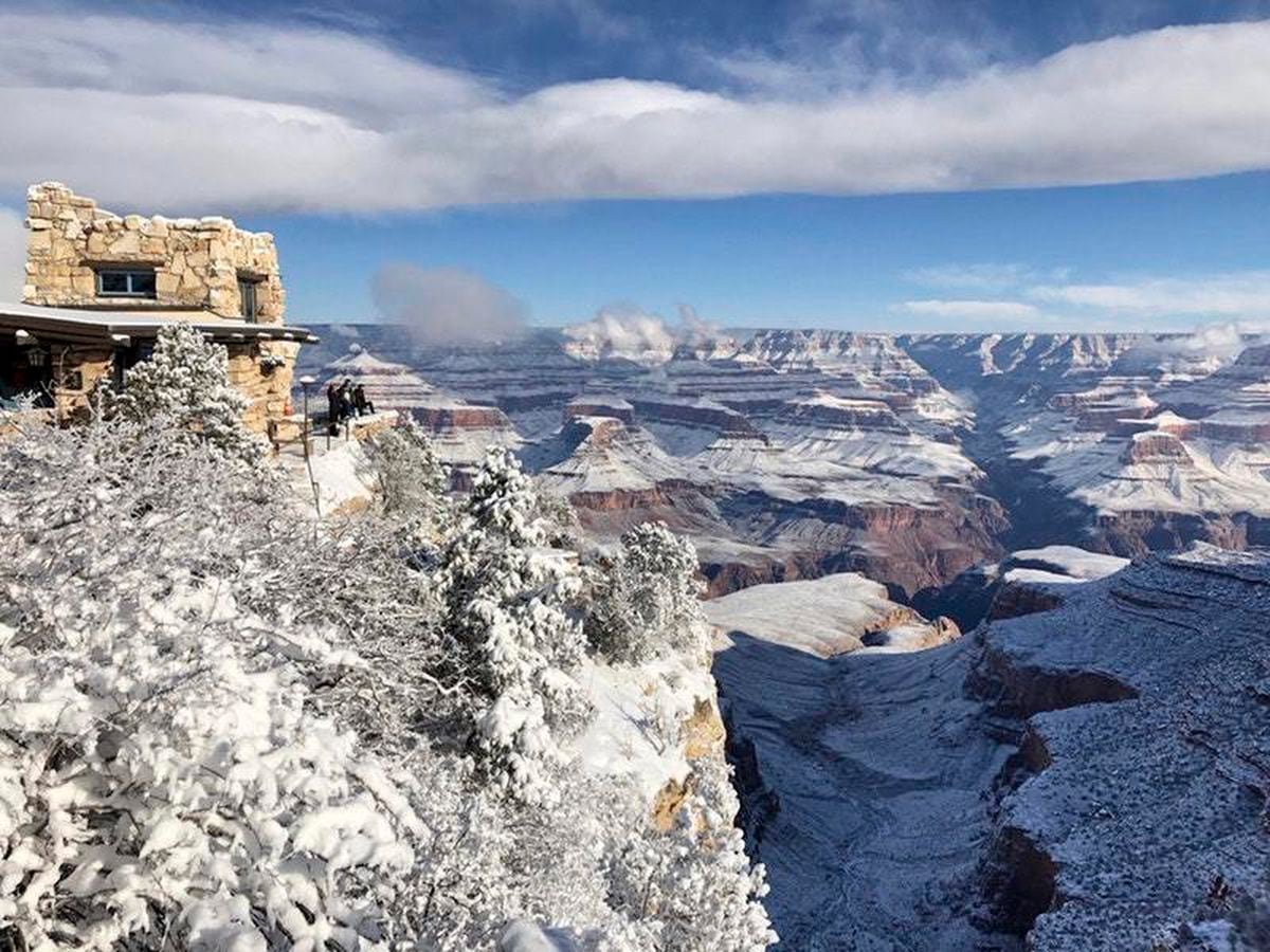 Stunning pictures show Grand Canyon blanketed in snow Shropshire Star