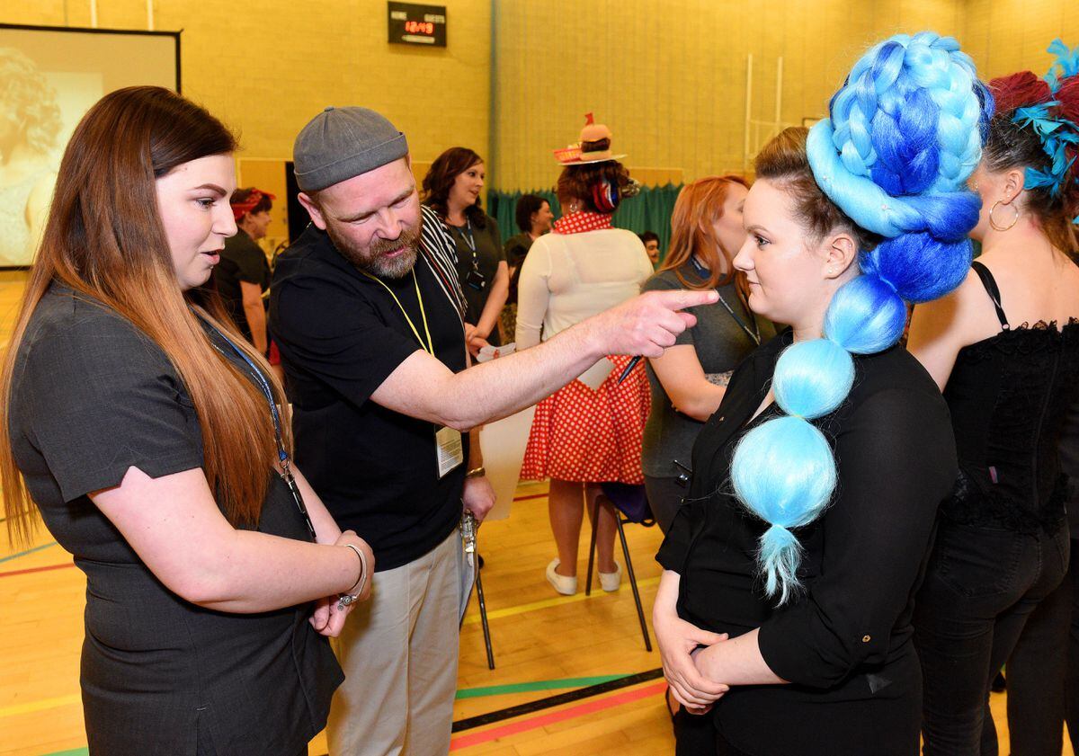 Hair styles from the weird to the wonderful were on show at the annual Telford College hair and beauty competition