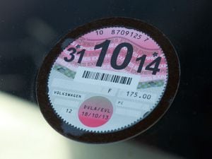 A car tax disc. 