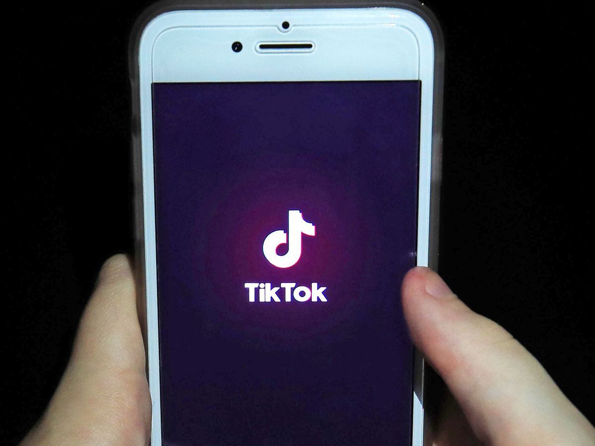 The TikTok app on a smartphone