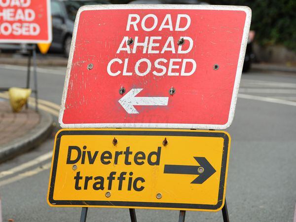 The road will close for eight hours each day