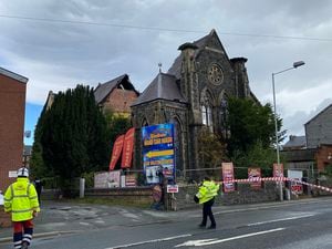 Bethel Chapel pictured in September when the roof caved in