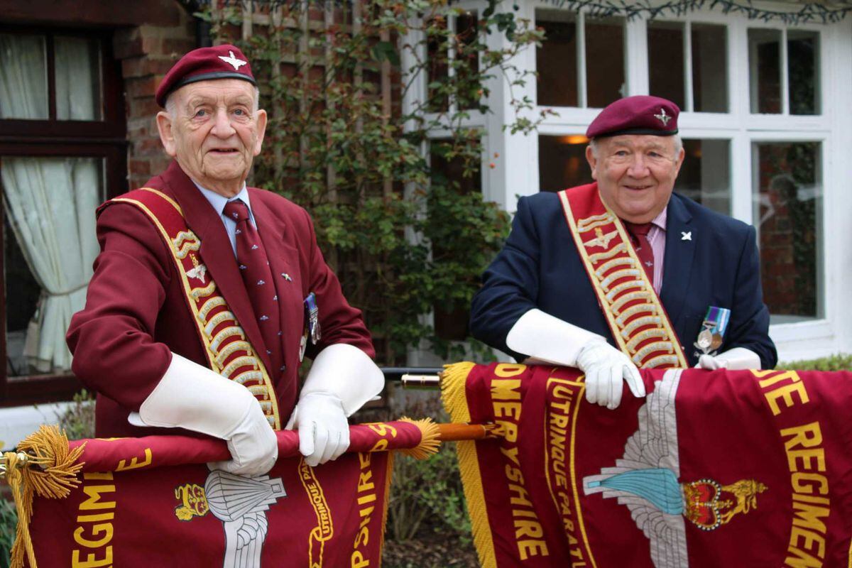 Members of the Shropshire Branch of the Parachute Regiment Association gathered to commemorate the operation