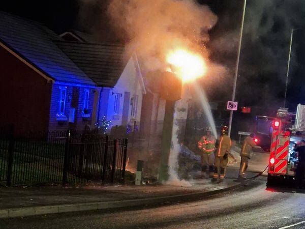 Shropshire Fire & Rescue Service said the blaze appeared to be 'malicious'