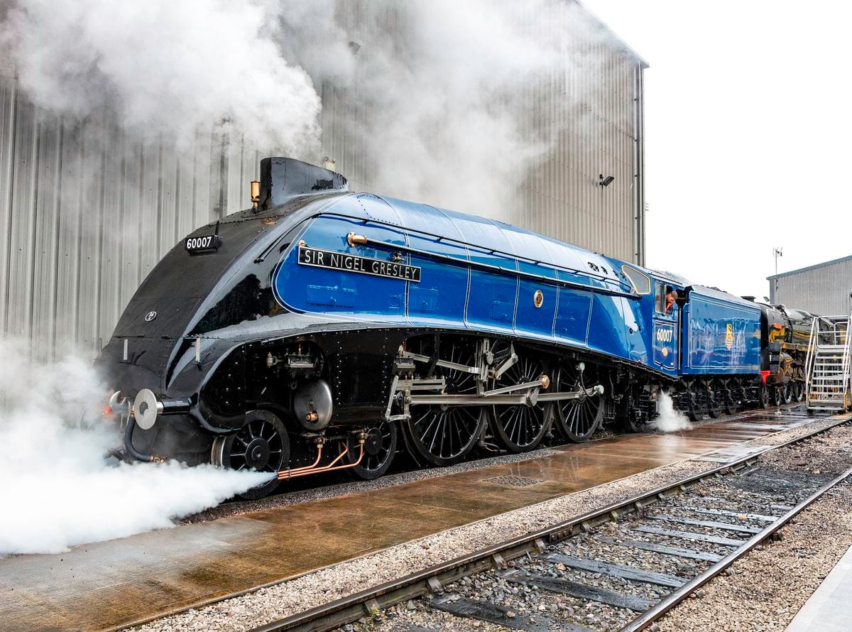 60007 Sir Nigel Gresley will be pulling the train from Bristol to Shrewsbury and back. Photo: Trevor Camp/The Sir Nigel Gresley Locomotive Trust Limited.