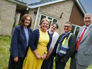 Mary Davies - Shropshire Councillor , Caroline Gardner - Headteacher at St Giles' School,Rebecca Chew - School Business Manager at St Giles' School, Mark Harper - Contracts Manager at Persimmon Homes, Daniel Hassall - Managing Director Persimmon Homes 