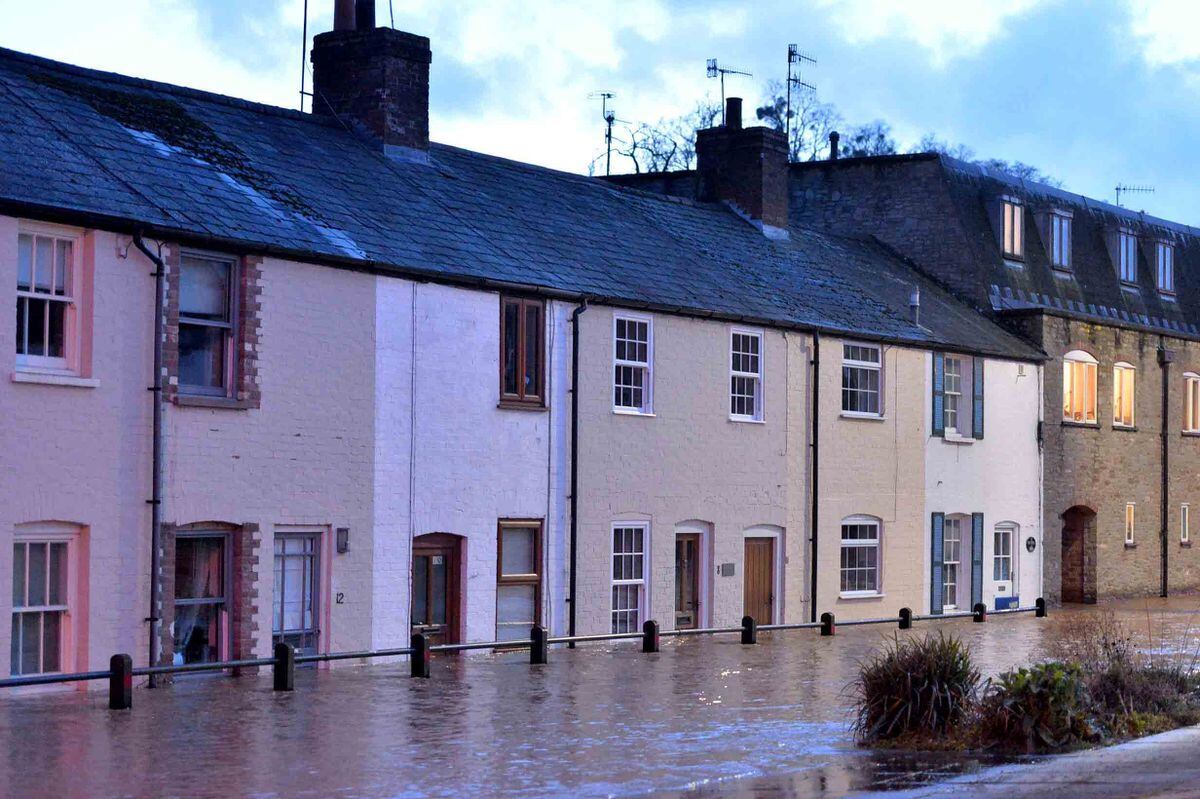 Flooding in Weeping Cross Lane, Ludlow