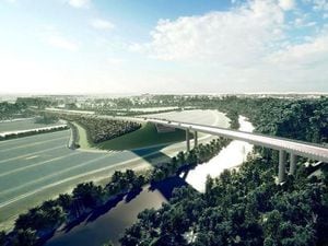 An artist's impression of the North West Relief Road