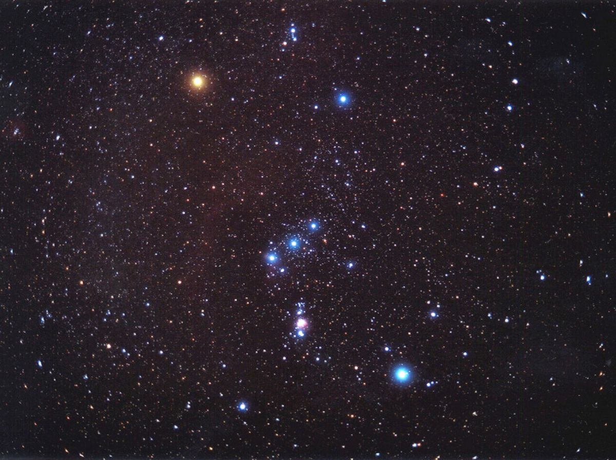 A Nasa picture of the Orion constellation. 