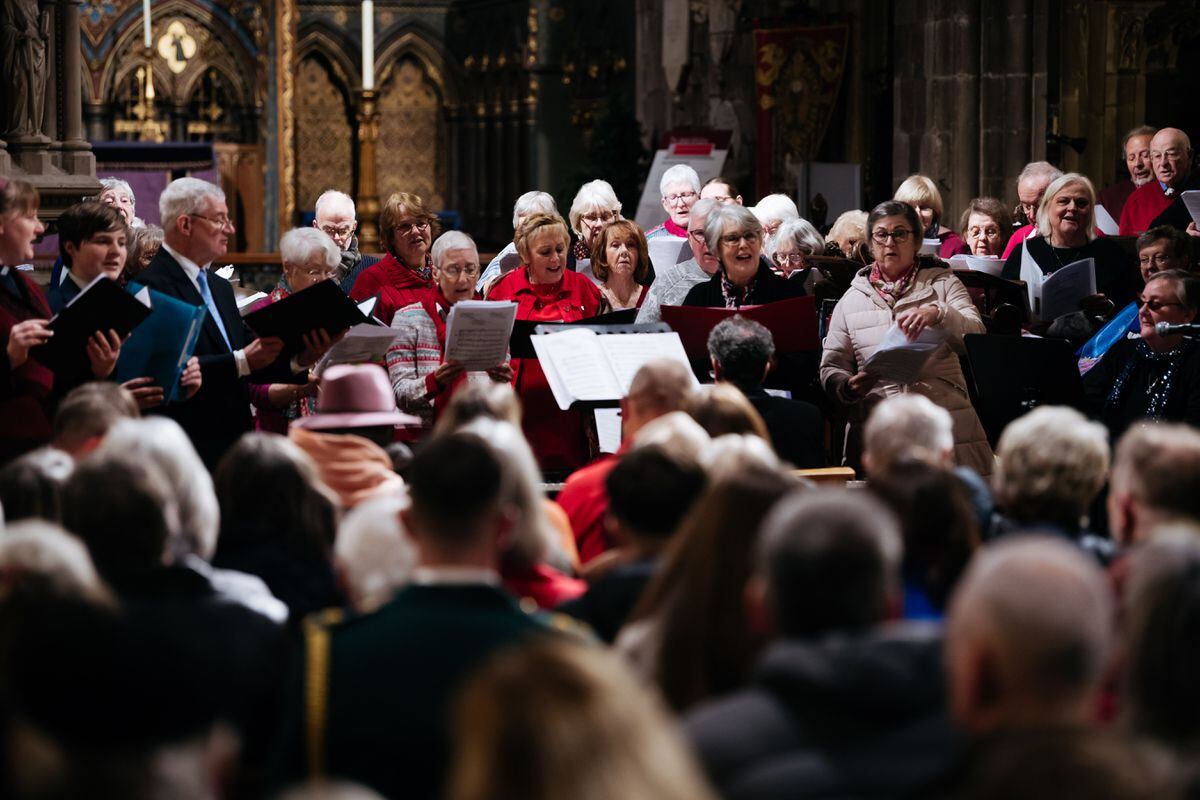 The carol concert for river safety at St Mary's Church, Shrewsbury 