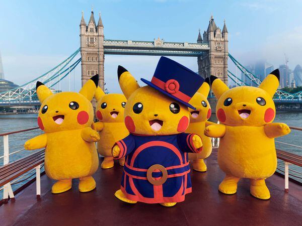 Pikachu in London for Pokemon World Championships