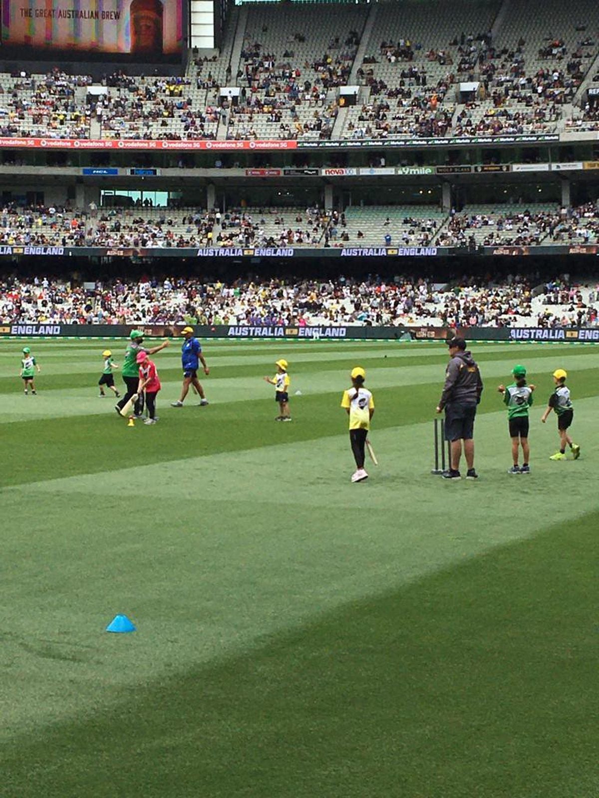 The junior game on the famous MCG pitch