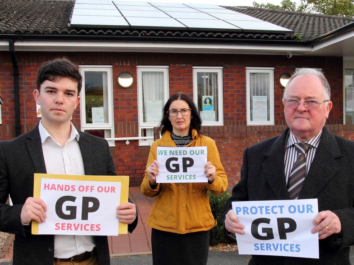 Shrewsbury Lib Dem councillors Alex Wagner, Mary Davies and Bernie Bentick have concerns over the health hub plan