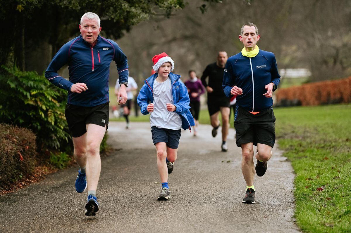 Christmas Day Park Run at the Quarry