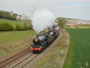 Steam locomotive 45596 Bahamas will be one of the steam locomotives travelling through Shropshire on Saturday
