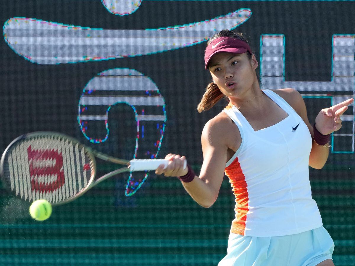 Emma Raducanu in action at the Korea Open