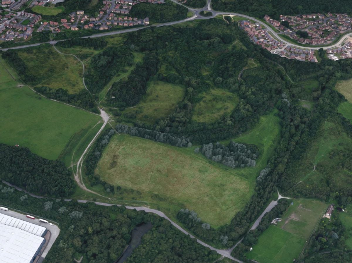 An aerial view of Granville Park in Telford. Photo: Google