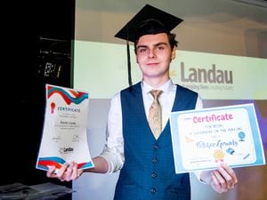 Landau graduate Fletcher Grundy, who has now gone onto study at Shrewsbury College
