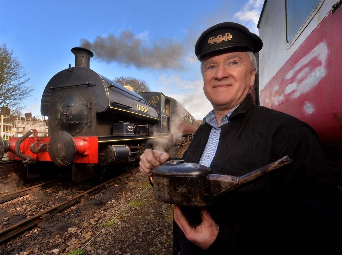 Telford Steam Railway driver Dave Angell, from Telford